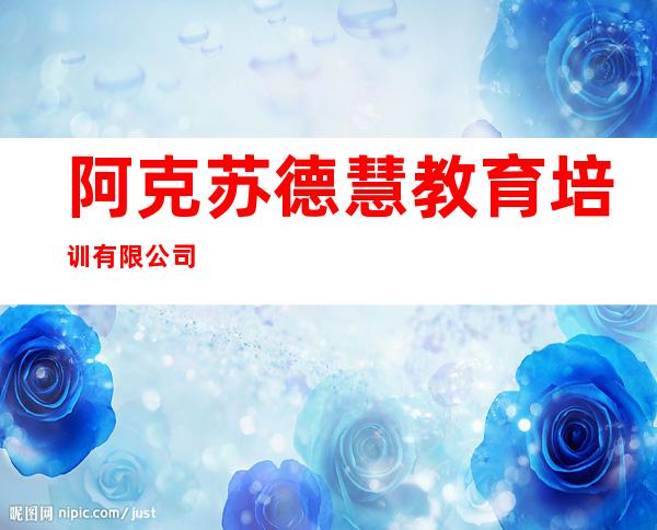 阿克苏德慧教育培训有限公司